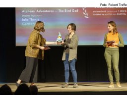 Fotos der Preisverleihung des Kurzfilmfestivals "20minmax"