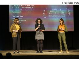 Fotos der Preisverleihung des Kurzfilmfestivals "20minmax"