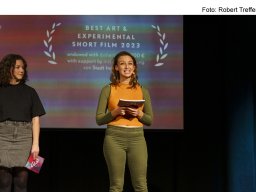 Fotos der Preisverleihung des Kurzfilmfestivals "20minmax"
