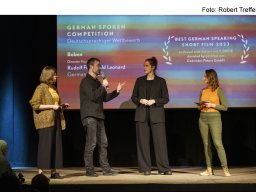 Fotos der Preisverleihung des Kurzfilmfestivals "20minmax"
