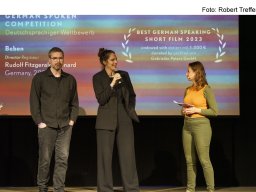 Fotos der Preisverleihung des Kurzfilmfestivals "20minmax"