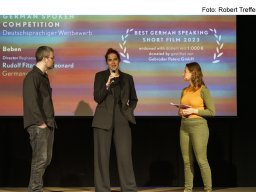 Fotos der Preisverleihung des Kurzfilmfestivals "20minmax"