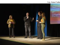 Fotos der Preisverleihung des Kurzfilmfestivals "20minmax"