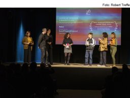Fotos der Preisverleihung des Kurzfilmfestivals "20minmax"