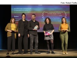 Fotos der Preisverleihung des Kurzfilmfestivals "20minmax"