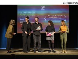 Fotos der Preisverleihung des Kurzfilmfestivals "20minmax"