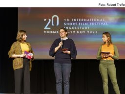 Fotos der Preisverleihung des Kurzfilmfestivals "20minmax"